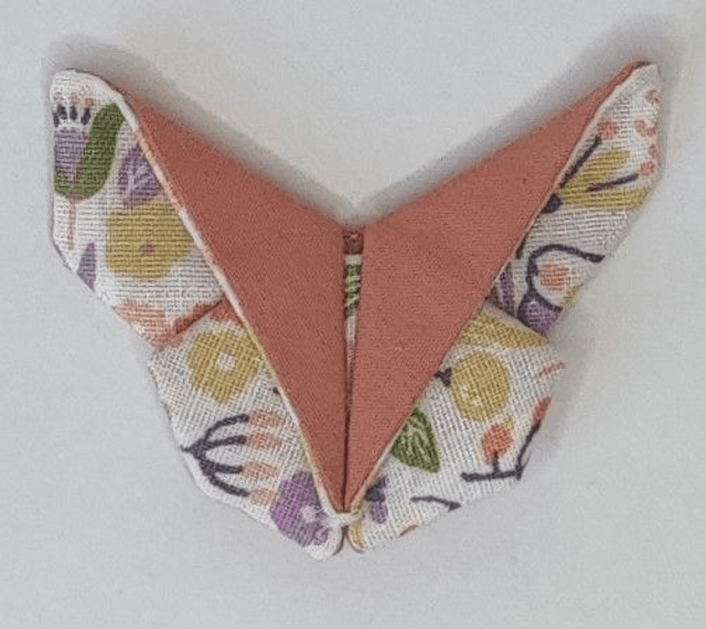 Barrette papillon origami Pastel Botanique